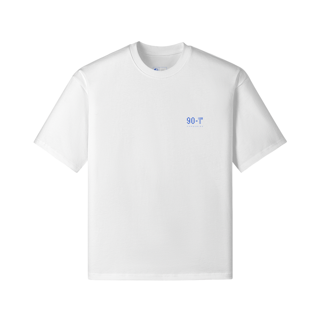 THE END INFINITE LOOP T-SHIRT - BAROQUE TYPOGRAPHY TEE BY TYPOCRISY